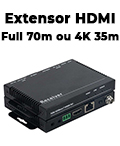 Extensor HDMI Full 70m ou 4K 35m Flexport cabo Ethernet9