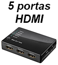 Switch chaveador HDMI c/ 5 entradas X 1 sada Flexport9