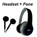 Headset com fone de ouvido e microfone OEX HF100, P2