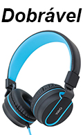 Headset dobrvel c/ mic. OEX HS106 Neon azul, P2 3,5mm