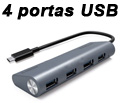 HUB USB 3.1 entrada USB-C c/ 4 portas USB-A Comtac 93399