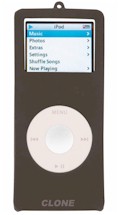 Capa de silicone (case) iPod nano 1G preto, Clone 18011