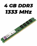 Memria 4GB DDR3 Kingston 1333 MHz KVR13N9S8/42