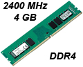Memria 4GB DDR4 2400GHz Kingston KVR24N17S6/4 CL17