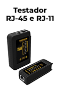 Testador de cabo de rede RJ45 RJ11 PlusCable LT-100BK