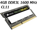 Memria 4GB DDR3L SODIMM 1600MHz Corsair CL11 PC128002