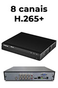 Gravador de vdeo Intelbras MHDX 1208 8 canais H.265+2
