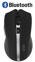 Mouse sem fio Bluetooth OEX MS500 5 botes 1600dpi 12 m2