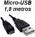 Cabo USB micro-USB PlusCable PC-USB1804 1,8m V82