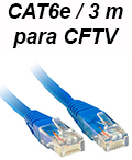 Cabo digital Ethernet p/ CFTV PlusCable CAT6e com 3 m#100