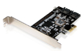 Placa PCI-e x1 Comtac 9196 com 2 portas SATA-3, 6Gbps#100