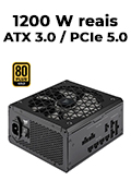 Fonte ATX12V v3.0 1200W Corsair RM1200-X Shift 80 Plus Gold PCIe 5.0