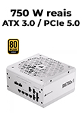 Fonte ATX12V v3.0 750W Corsair RM750X Shift white 80Plus Gold PCIe 5.0