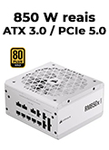 Fonte ATX12V v3.0 Corsair RM850-X Shift white 80 Plus Gold PCIe 5.0