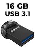 Pendrive Flash Drive 16GB SanDisk Ultra Fit USB 3.12