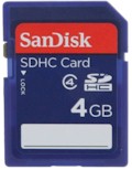 Carto de memria SDHC 4 GB Sandisk SDSDB-004G#98