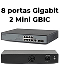 Switch gerenc. Intelbras Sg 1002 MR L2+ 8 portas 2GBIC2
