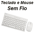 Mini teclado e mouse sem fio OEX TM403 Winter branco
