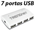 HUB USB 2.0 Trendnet TU2-700, 7 portas c/ fonte AC#98