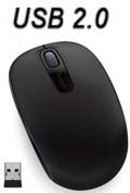 Mouse sem fio Microsoft Wireless Mobile 1850, U7Z-00008