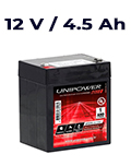 Bateria chumbo-acido Unipower UP1245, 12V, 4,5Ah, F187#98