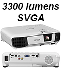 Projetor Epson Powerlite S41+ SVGA 3300 lumens WiFi2