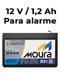 Bateria para alarme, CFTV e PABX Moura VLRA 12V 1,2Ah4
