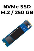  SSD de 250GB M.2 WD Blue SN550 NVMe 2400 MBps2