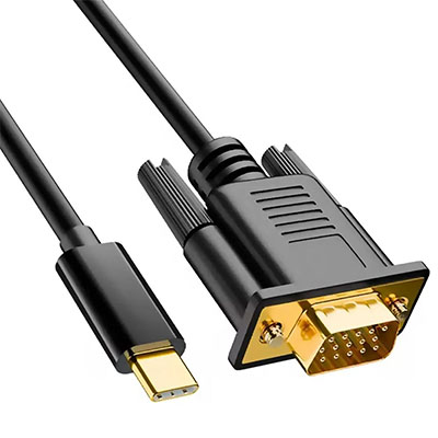 Cabo conversor USB-C para VGA Comtac 20119446 com 1,8 metros