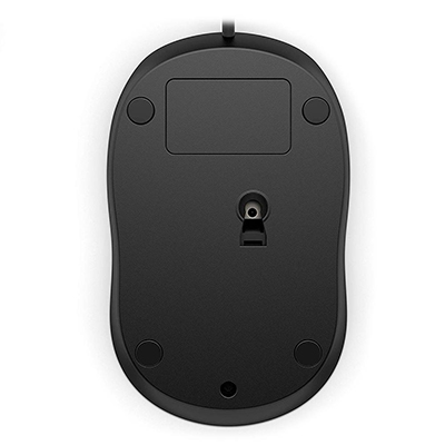 Mouse com fio 1200 dpi HP 1000 USB2 3 botes c/ roller