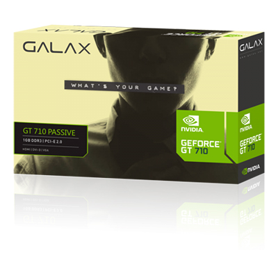Placa vdeo Galax Geforce GT710 1GB DDR3 VGA DVI HDMI