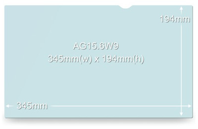 Filtro anti-reflexo antiglare 3M 15,6 p. wide AG15.6W9