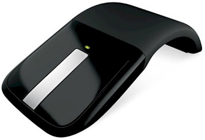 Mouse sem fio Microsoft Arc Touch articulado, USB preto