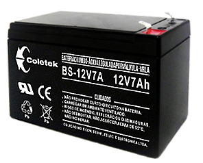 Bateria Coletek BS-12V7A 12VDC 7Ah longa vida