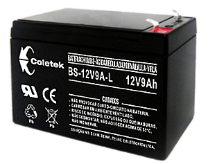Bateria Coletek BS-12V9A-L 12VDC 9Ah  Faston F2
