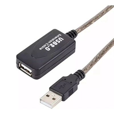 Cabo extensor USB 2.0 amplificado com 30 metros UB-24