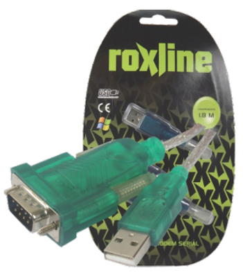 Conversor USB para Serial DB-9 RS-232, Roxline