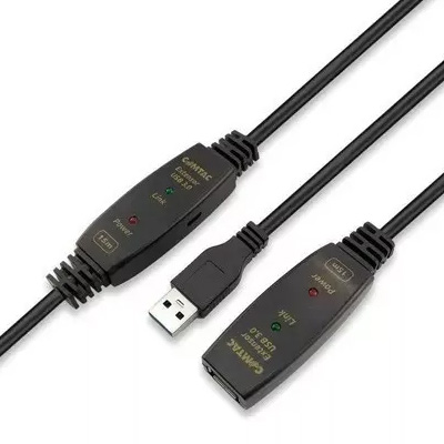 Cabo extensor USB 3.0 amplificado Comtac 28129375 15m 