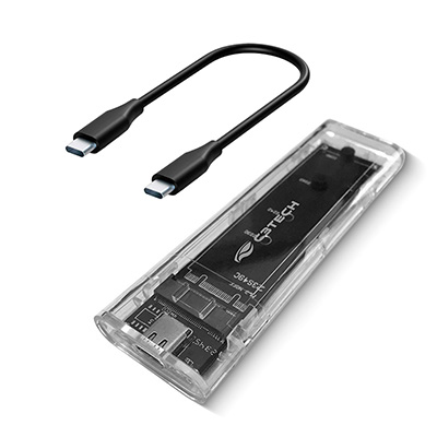 Case externo para SSD M.2 SATA C3Tech CH-M100 6GBps USB-C 3.1 gen1