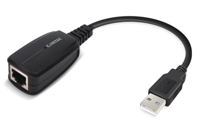 Conversor USB 2.0, rede Ethernet 10/100Mbps Comtac 9300