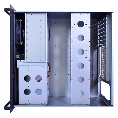 Gabinete rack 19 pol. 4U K-Mex CR-S445 450mm 7 slots