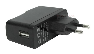 Carregador USB Multilaser CR001 bivolt, sada 5VDC 1,5A
