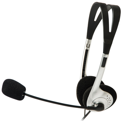 Headset c/ microfone C3Tech VoiceLight 2 P2 de 3,5mm