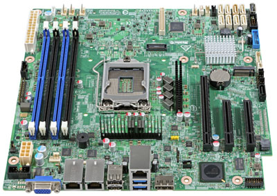 Placa me Intel Server S1200SPL LGA-1151 DDR4 VGA e DP