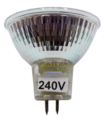 Lmpada dicrica c/ 15 LEDs na cor azul 3 W (20W) 220V