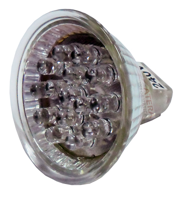 Lmpada dicrica c/ 15 LEDs cor verm. 1,5W (20W) 220V