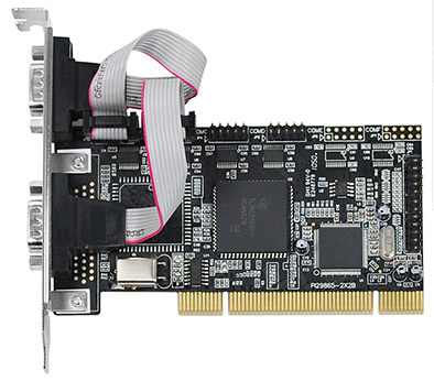 Placa serial PCI c/ 4 portas RS-232 1 paralela Flexport