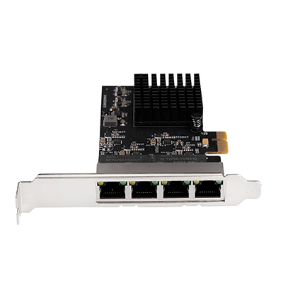 Placa de rede PCI-e X1 c/ 4 portas Gigabit Flexport