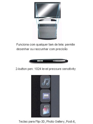 Tablet slim 3 x 5 pol. Genius G-Pen F350 USB c/ caneta