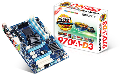 Placa me Gigabyte GA-970A-D3, p/ AMD slot AM3+